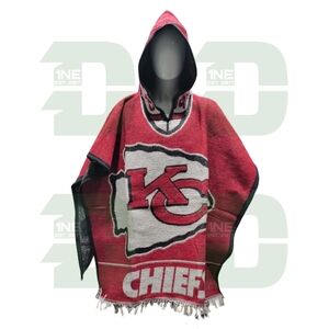 KC Chiefs Hooded Poncho